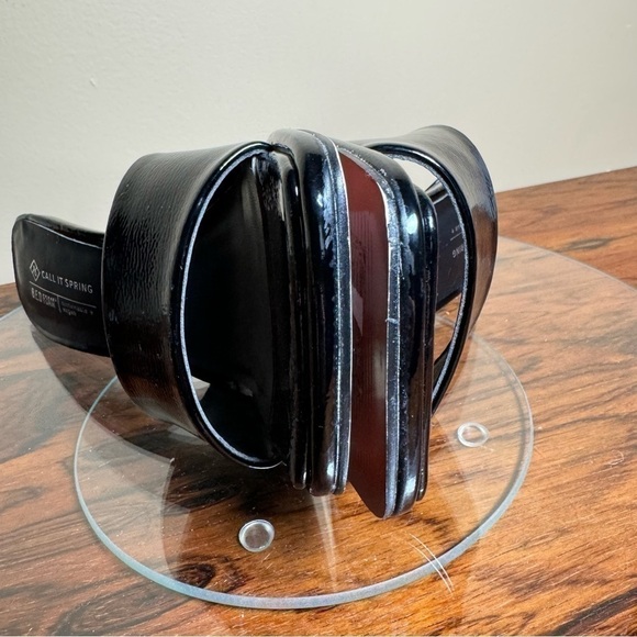 Call it SPRING Selita Mule Sandal - black patent leather - size 5 - Picture 13 of 16